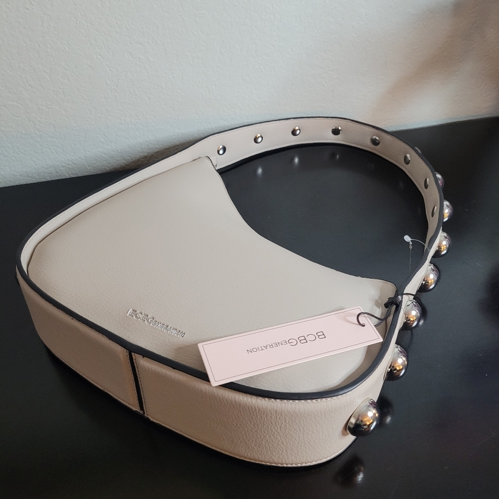 BCBGMaxAzria Shoulder Bag with Silver Accents - Picture 3 of 9